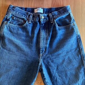 Size 28 Agolde NWOT High Waist Zip Closure Jeans, never worn
